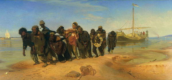 Ilya Repin Burlaks on the Volga, (1870-1873) Burlaks on the Volga